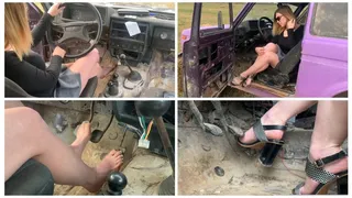 PREMIERE: BRUTAL HARD REVVING IN TUNED RUSSIAN LADA JEEP