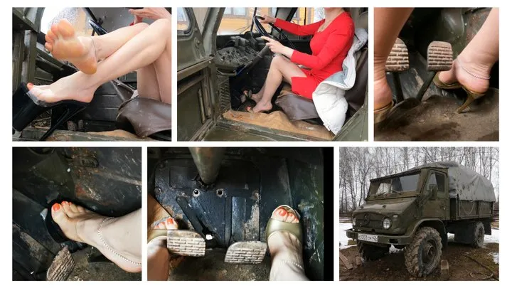 EXCLUSIVE PREMIERE CUSTOM CLIP: REDLINING IN 1957 GERMAN TRUCK MERCEDES UNIMOG