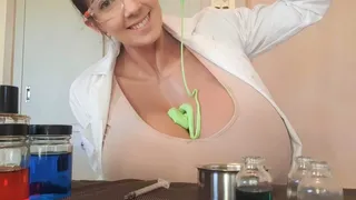 Scientist's Experiment Expands Her Breasts