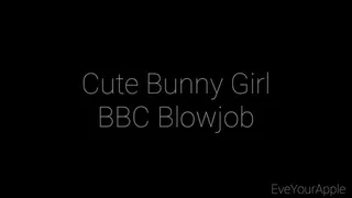 Cute Bunny Girl BBC Blowjob