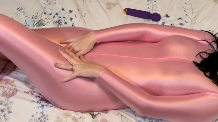 Pink Catsuit Masturbate