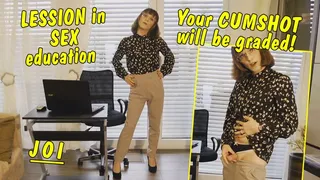 Lession in sex education by hot tranny teacher! Your cumshot will be graded! JOI GERMAN with englisch Sub-Titles