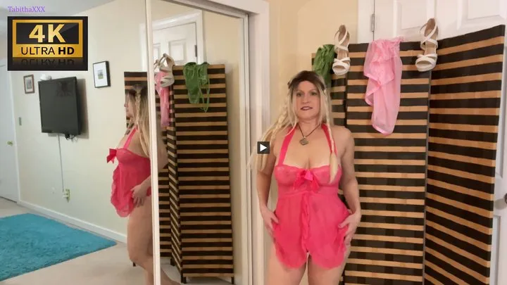 Step-Mom and Step-Son Lingerie try on and Sexy Time