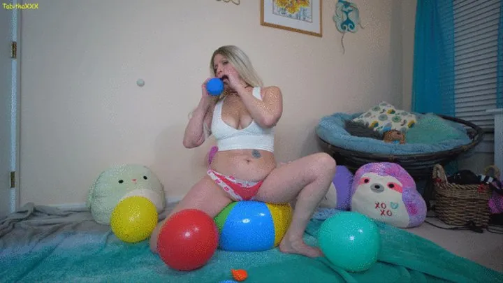 Balloons B2P - Balloon Masturbation Orgasm - Intense