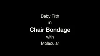 BDSM Slut Baby Filth in Chair Bondage