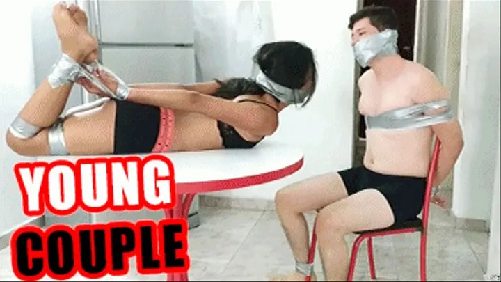 Maria & Dario in: Newly In Love Teenage Couple Bound And Gagged Face To Face By Homewrecking MILF!