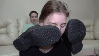 CHRISTINA - Clean the dust off my boots and smell my sweaty feet - PART1