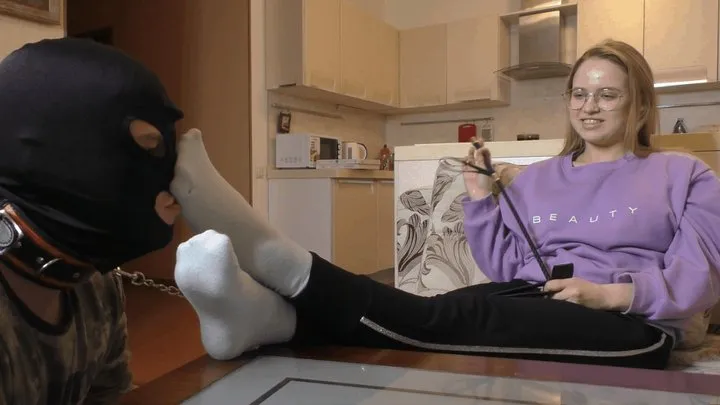 LANA - Sniff my socks and worship my bare feet