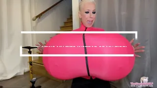 Inflating my tits instead of my tire! Breast Expansion Fetish