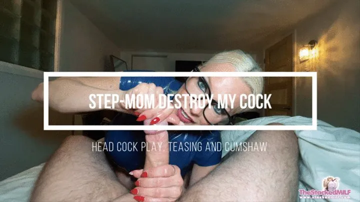 Step-mom destroys my cock! Huge tits in latex outfit!