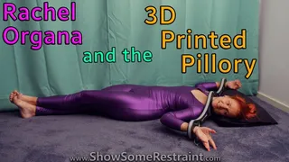 Rachel Organa and the 3D Printed Pillory (Purple Lycra Catsuit - Escape Attempt)