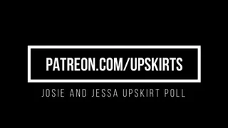 Josie and Jessa Upskirt Outfits