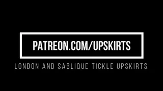 London and Sablique Tickle Battle Upskirts