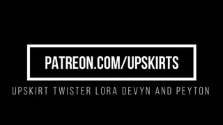 Upskirt Twister with Lora, Devyn and Peyton