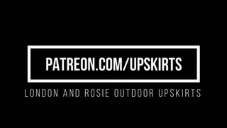 Outdoor Upskirts with London and Rosie