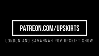 Savannah and London's Upskirt Show