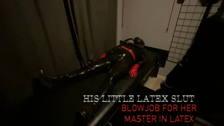 Blowjob in full latex