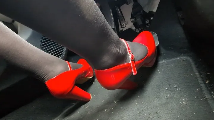 Red Heel Pedal Pump