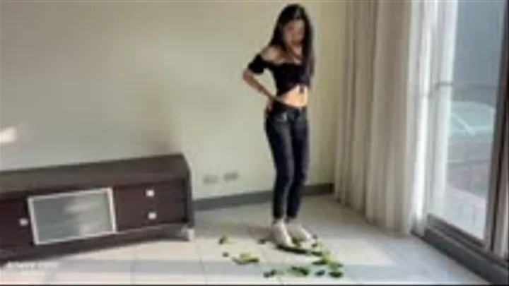 Aimee Chu Crush Twist & Grind Cucumbers In Sneakers