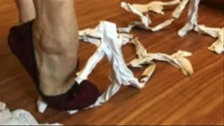Giantess Aimee Chu Crushing Paper Men In Ballet Flats Without YouTube Watermark