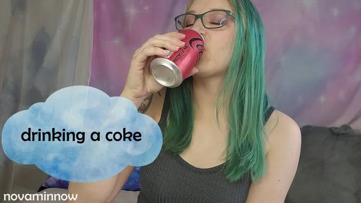 drinking a coke