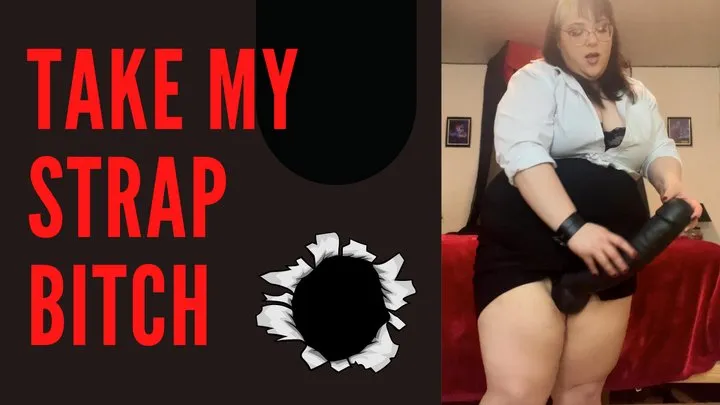 Take My Strap, Bitch! Giant Femdom Cock Worship POV