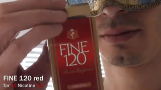 Smoking FINE 120s Red closeup SLOW