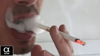 Smoking St Moritz menthol closeup