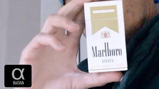 Smoking Marlboro Lights 100s