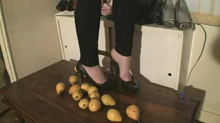 Pear Crushing In High Heels