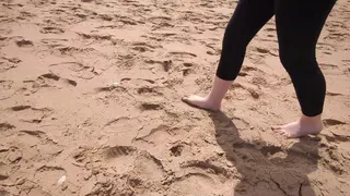 Nicole & Molly Walking On The Beach