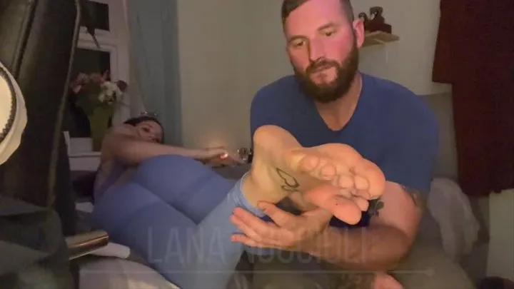 Lana Noccioli in Foot worship - He licked all my sweaty SOLES after Trainers for hours