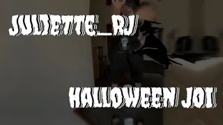 Juliette RJ on a Halloween creepy JOI including cum countdown - JOI - FOOT FETISH - CUM COUNTDOWN - RED LONG TOENAILS