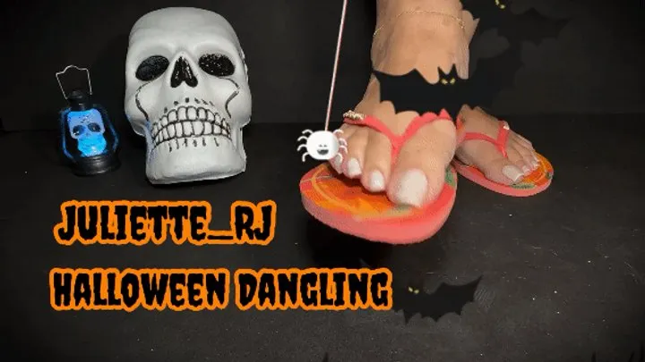 Juliette RJ Halloween Sexy Dangling - - FOOT FETISH - DANGLING - MULES - FLIP FLOPS