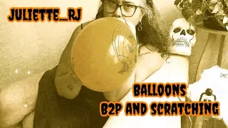 Juliette-RJ and Halloween Balloons - - BALLOONS B2P - LOONER GIRL - BALLOONS NON-POP - FOOT FETISH