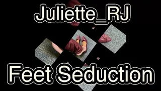 Juliette RJ seducing you in the office with her feet SEXY - FOOT FETISH - FLATS - BAREFOOT - IN THE OFFICE SCENES - OFFICE BATHROOM - WEDGES - MULES - RED NAILS