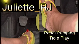 Juliette RJ Real Pedal Pumping Role Play Driving a Hard Dick Friend Car - WEDGE FLIP FLOPS - PEDAL PUMPING - RED PEDICURE - BBW LEGS - DIRTY LANGUAGE - REVVIG - DRIVING A FRIEND CAR ROLE PLAY - PUMP HARD - HARD DICK - PEDAL PUMPING FETISH