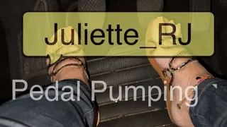 Juliette RJ Real Life Pedal Pumping on Flats - - PEDAL PUMPING - JOI - BBW LEGS - DIRTY LANGUAGE - REVVIG - CUM COUNTDOWN - PUMP HARD - JOI - ORANGE PEDICURE