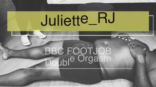 Juliette RJ Footjob on a delicious BBC Double cum - - FOOTJOB - FOOT FETISH - BBC FETISH - BBC - BLACK NAILS - CUM SHOT - BLACK SPANDEX - CONVERSE ALL STAR