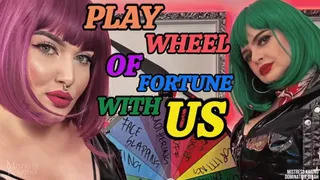 Play wheel of fortune with us POV | Mistress Karino, Dominatrix Dinah