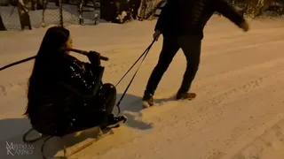 Slave training in the snow