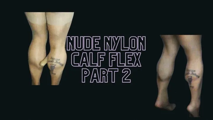 Nylon-Covered Muscle Play: Kepi's Calf Tease Extravaganza