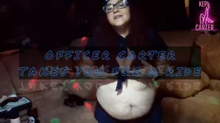 Officer Carter Takes You For A Ride- Solo masturbation and Blow Job with Cum Play with Kepi Carter