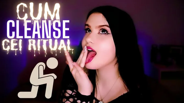 Cum Cleanse: CEI Ritual for Submissives (Cum Eating Instructions, JOI Games, FemDom POV)