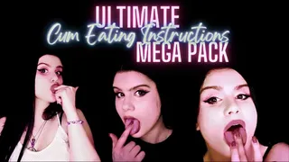 Ultimate CEI ~MEGA PACK~ (Cum Eating Instructions, CEI, JOI, FemDom POV)