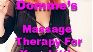 Massage Therapy For Your Little Penis