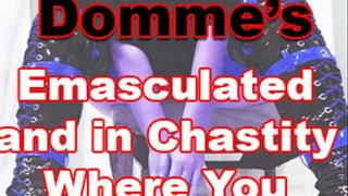 Emasculated and in Chastity Where You Belong