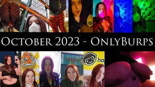 October 2023 - OnlyBurps Compilation - Public Outdoor Burping at Oktoberfest with Indoor Belching at Museum of Illusions and Dave &amp; Busters!