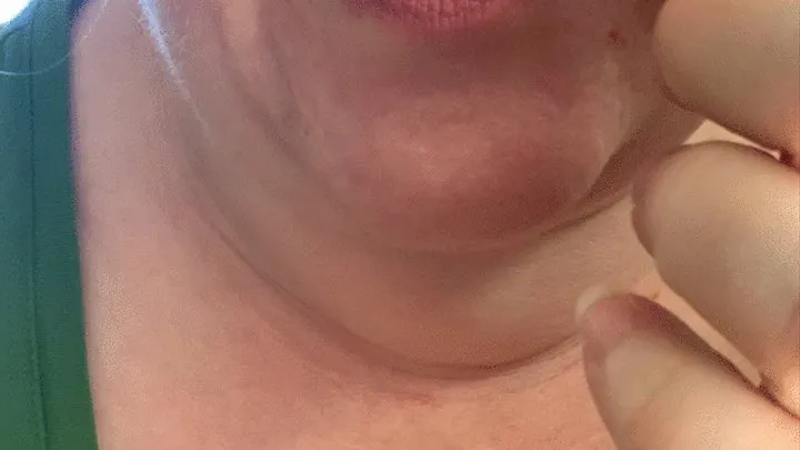 Mouth fetish bbw eating yoghurt and cottage cheese