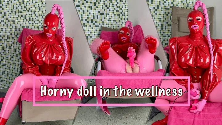 Horny doll in the wellness